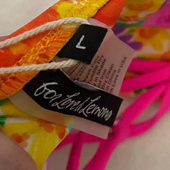 New! FOR LOVE & LEMONS Merrill String Bikini Top Floral 1936 - Picture 7 of 9